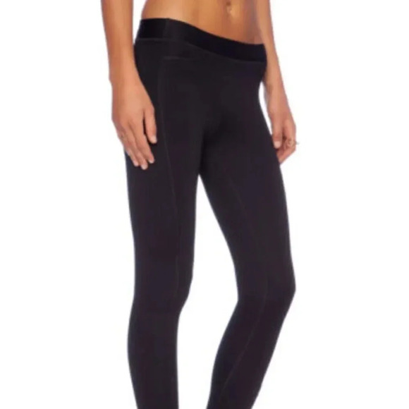 Rag and & Bone Jean Lawson Chevron Leggings Pants Pull On Ankle Zip Black Small - Picture 1 of 11